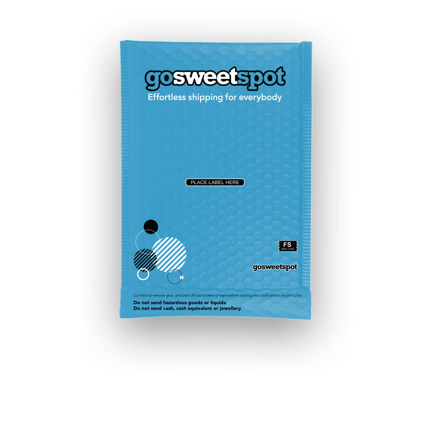 GoSweetSpot Bubble Wrap Courier Bags- FS (100 per Pack) 240 x 370mm