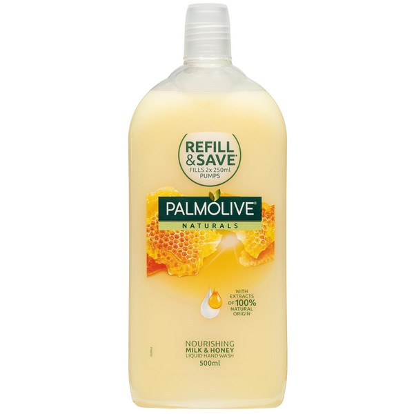 Palmolive Naturals Liquid Hand Wash Milk & Honey Refill 500ml