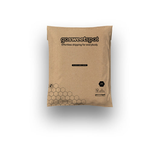 A4s Honeycomb Padded Paper Courier Bags- 195 x 305mm - (50 per Pack)