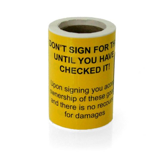 Don't Sign Until You Have Checked the Package Labels