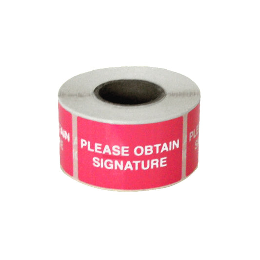 'Please Obtain Signature' Roll