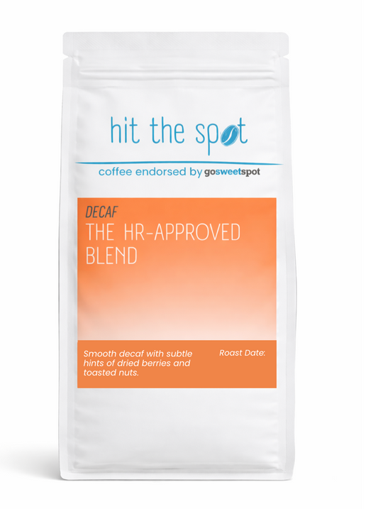 hit the spot 'The HR-Approved Blend (Decaf)' Coffee Beans 1KG – Pre-Order (Delivery After Easter)