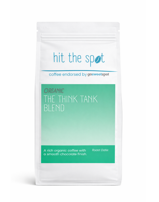 hit the spot 'The Think Tank Blend (Organic)' Coffee Beans 1KG – Pre-Order (Delivery After Easter)